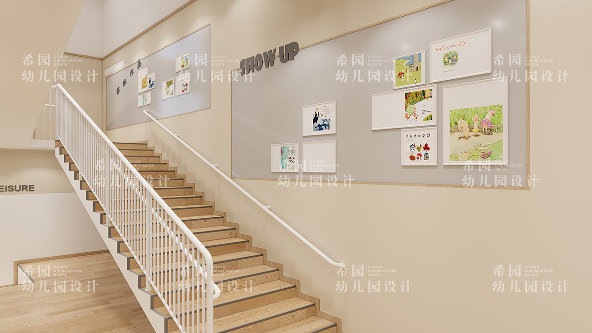 幼兒園樓梯展示墻設(shè)計(jì)須設(shè)計(jì)的三大功能